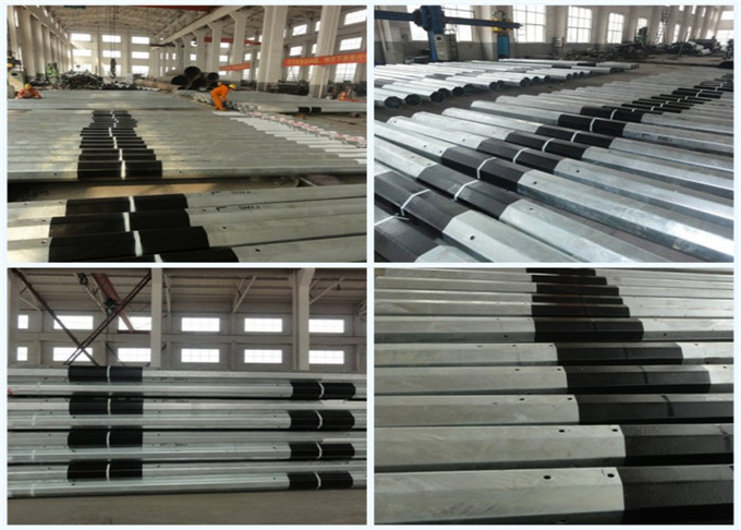 20m Power Tubular Steel Structure Electrical Transmission Poles 33kv Line Array Tower 1