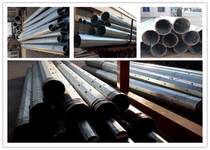 9m 200dan 400dan 650dan Ocynkowany metalowy słup elektroenergetyczny do linii dystrybucyjnych 0
